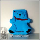 Case para iPhone 4 / 4s - Ursinho Azul Com Laço Chocolate